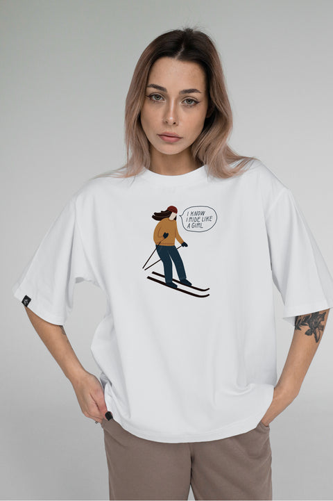 Oversized Unisex T-shirt "Like a girl"