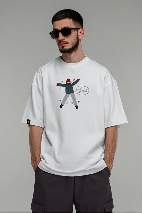 Oversized Unisex T-shirt "Snow angel"