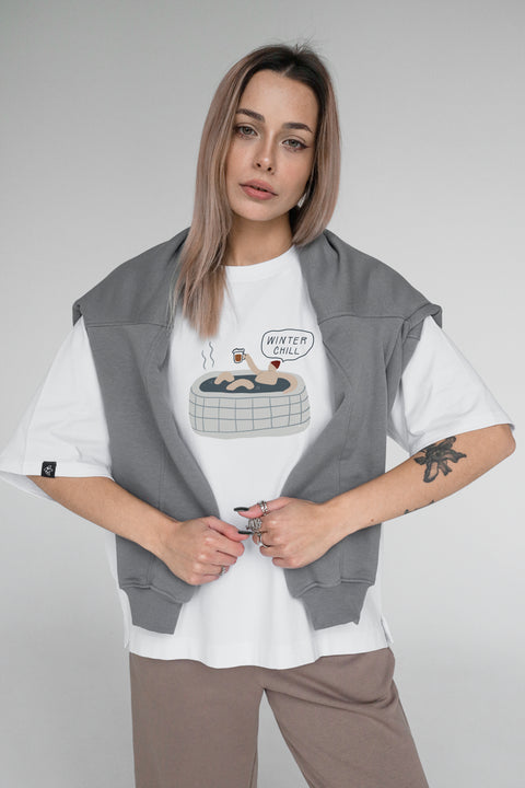 Футболка оверсайз унисекс "Winter chill" (man)