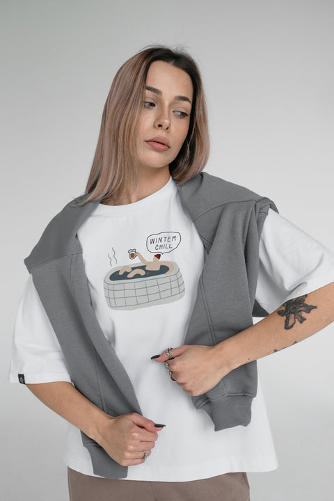 Футболка оверсайз унисекс "Winter chill" (man)