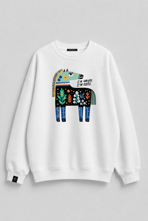 Sweatshirt „Ich weiß, dass ich selten bin“