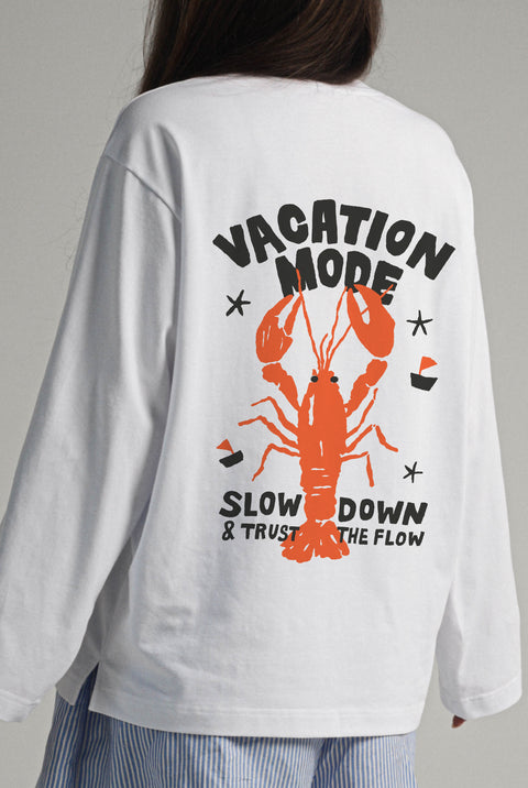 Лонгслив оверсайз "Vacation mode"