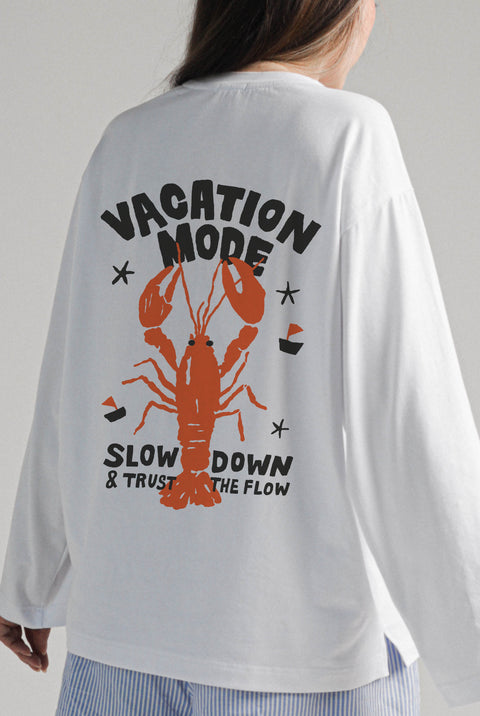Лонгслив оверсайз "Vacation mode"