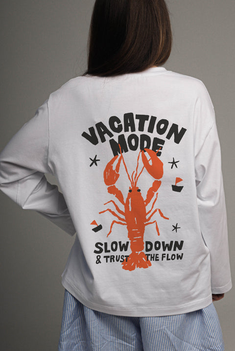 Лонгслив оверсайз "Vacation mode"