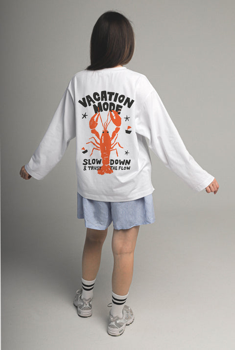 Лонгслив оверсайз "Vacation mode"