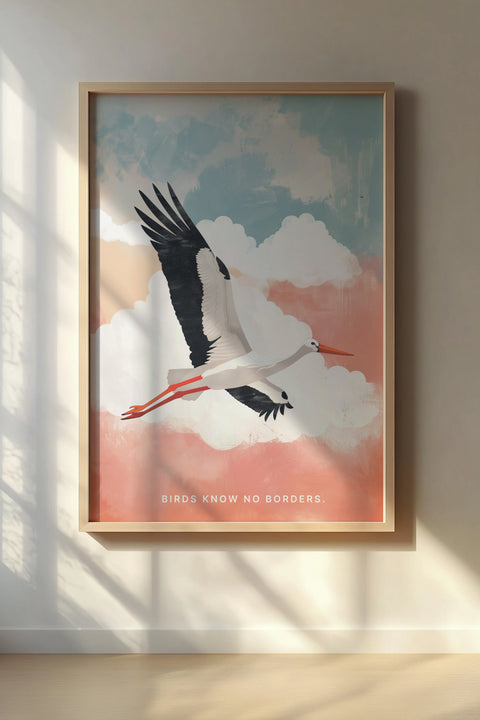 Poster "Birds Know No Borders"