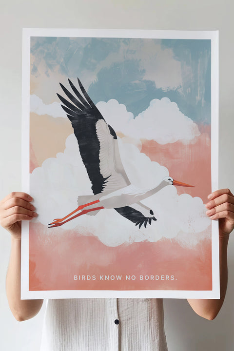 Poster "Birds Know No Borders"