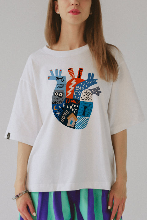 Oversized T-shirt "Heart"
