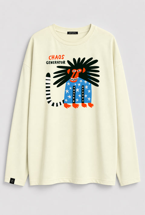 Oversized Long-Sleeve Shirt "Chaos generator"