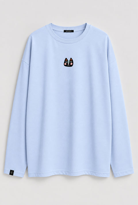 Oversized Long-Sleeve Shirt "Ask someone more motivated"