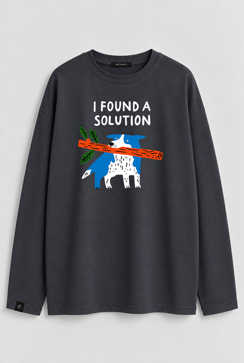 Лонгслив оверсайз "Solution"