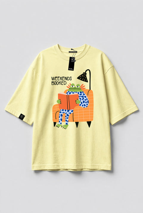 Oversized T-Shirt "Weekends booked"
