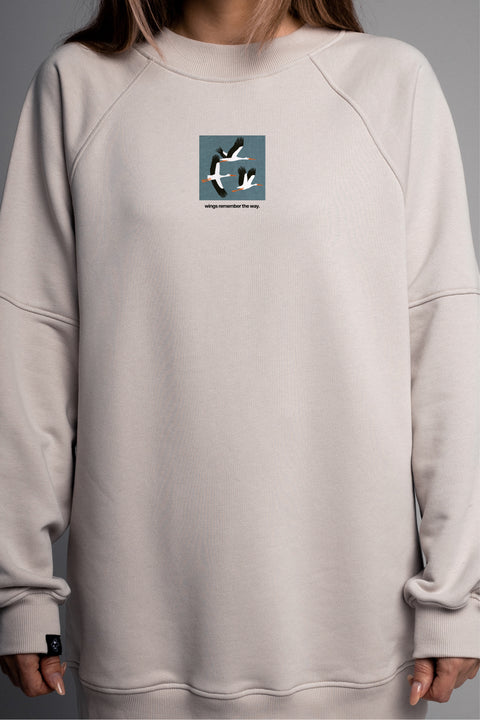 Sweatshirt "Wings remember the way"