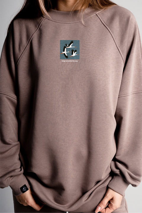 Sweatshirt "Wings remember the way"