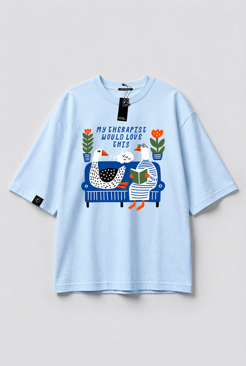 Oversized T-Shirt "My therapist would love this"