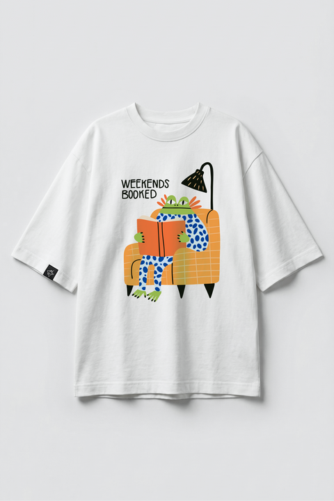 Oversized T-Shirt "Weekends booked"