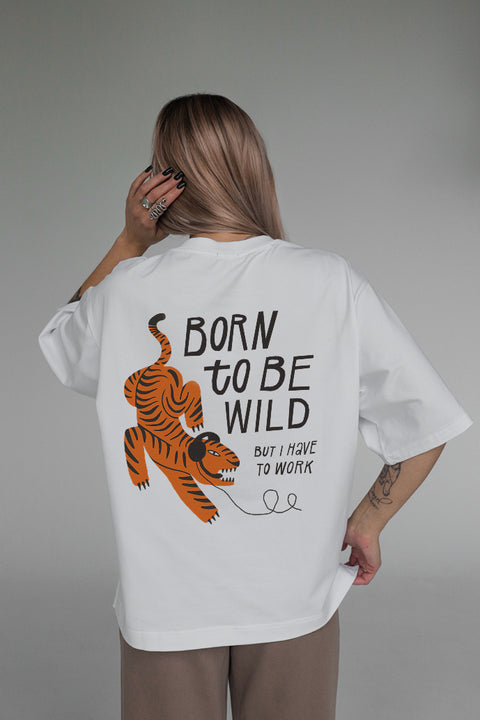 Oversized T-shirt "Born to be wild"