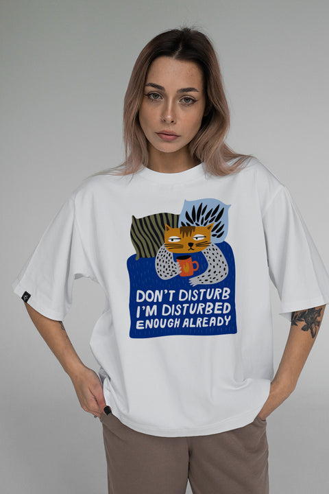 Oversized T-shirt "Don't disturb"