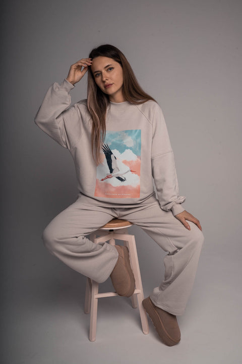 Sweatshirt "Birds know no borders"