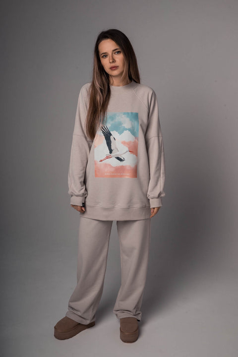 Sweatshirt "Birds know no borders"