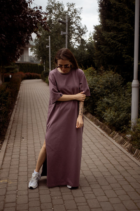 Sukienka oversize / Grape