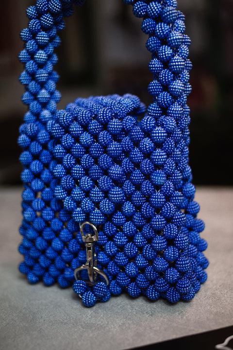 Handgefertigte Perlen-Tasche „Moonlight“