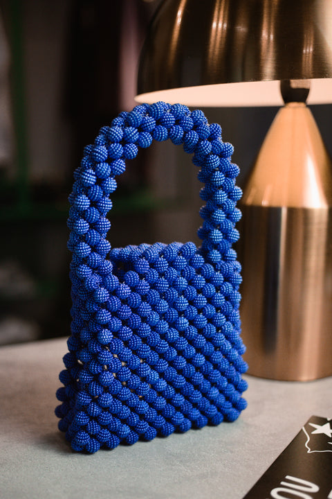 Handgefertigte Perlen-Tasche „Moonlight“