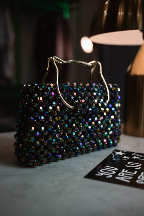 Handmade beaded bag "Cat"