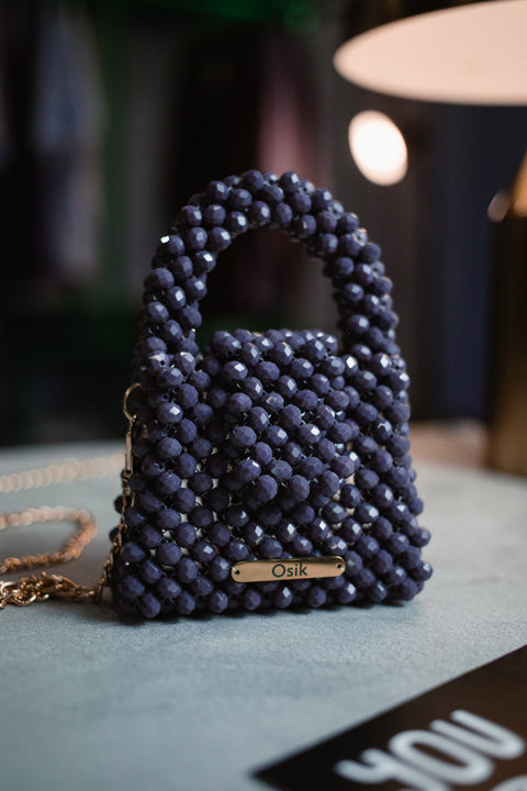 Handmade beaded bag "Dark angel"