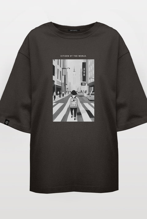 Oversized T-shirt "Citizen of the world"