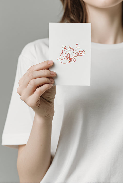 Открытка "So this is love"