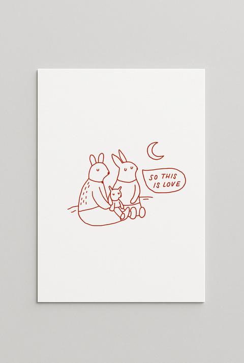 Открытка "So this is love"