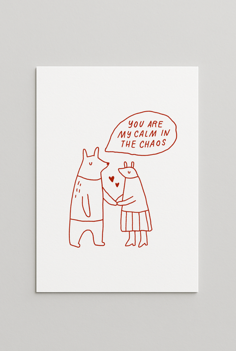 Открытка "Calm in the chaos"