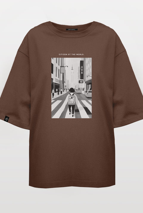 Oversized T-shirt "Citizen of the world"