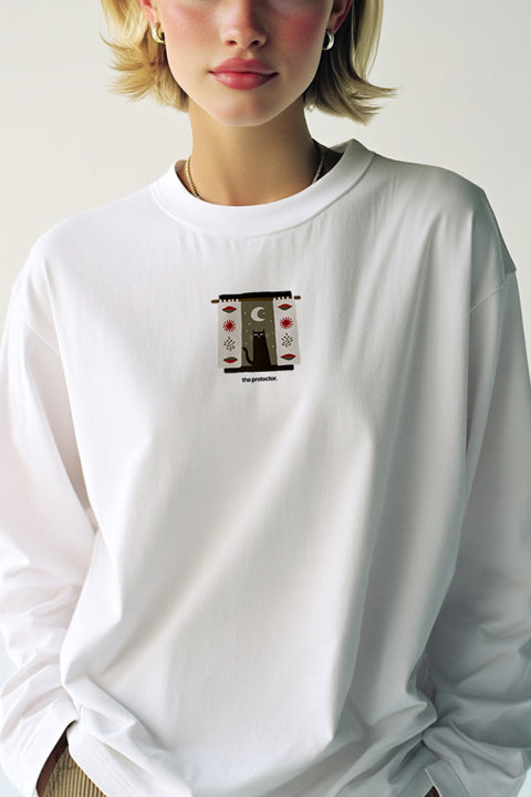 Oversized Long-Sleeve Shirt "Protect your magic"