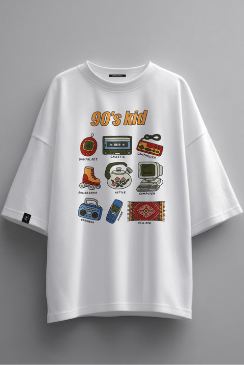 Oversized T-shirt "90's kid"