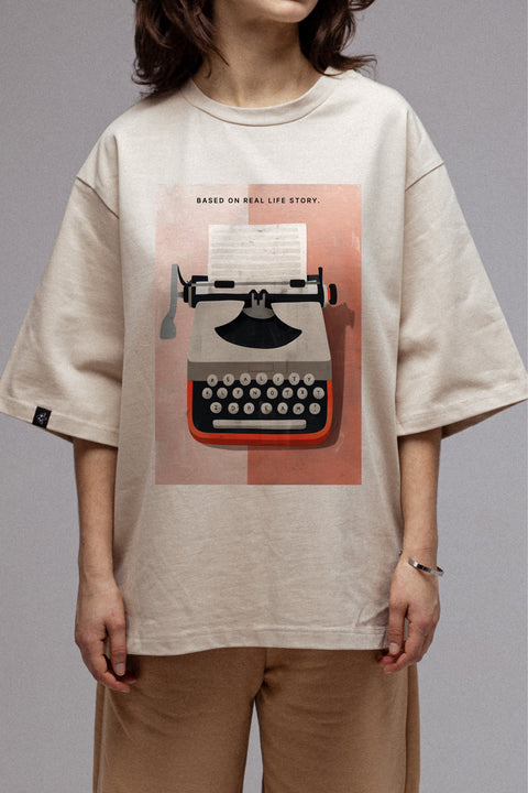 Oversized T-shirt "Based on Real Life Story"