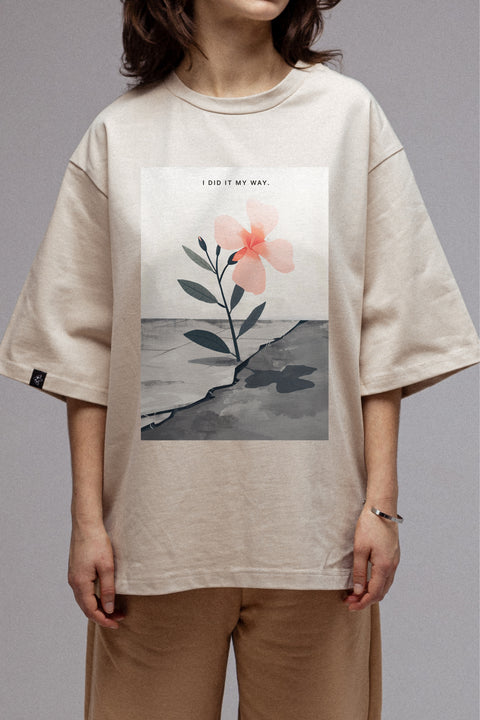 Oversized T-shirt "I did it my way"