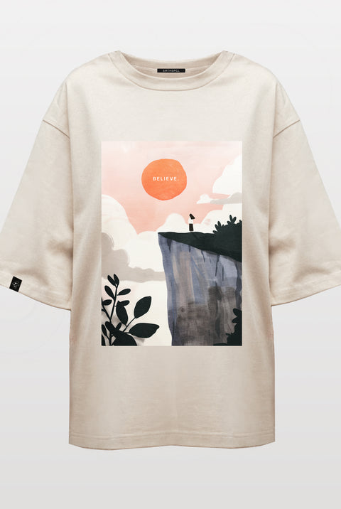 Oversized T-shirt "Believe"