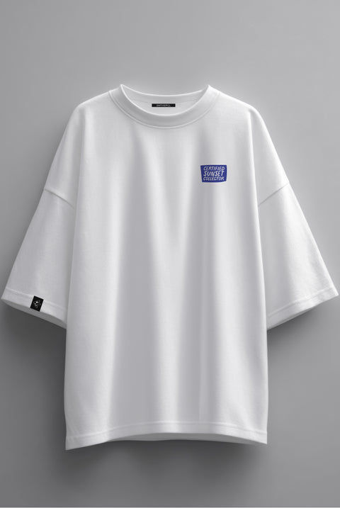 Oversized T-shirt "Certified Sunset Collector"
