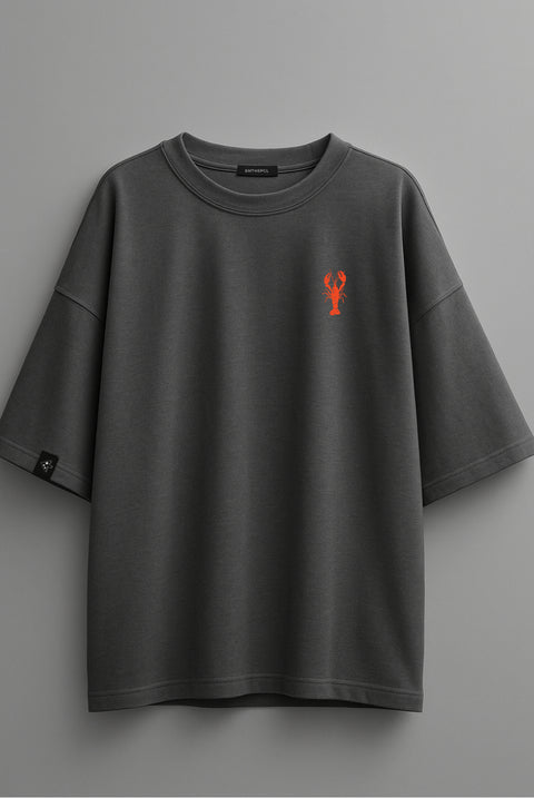 Oversized T-shirt "Vacation Mode" (Graphite)