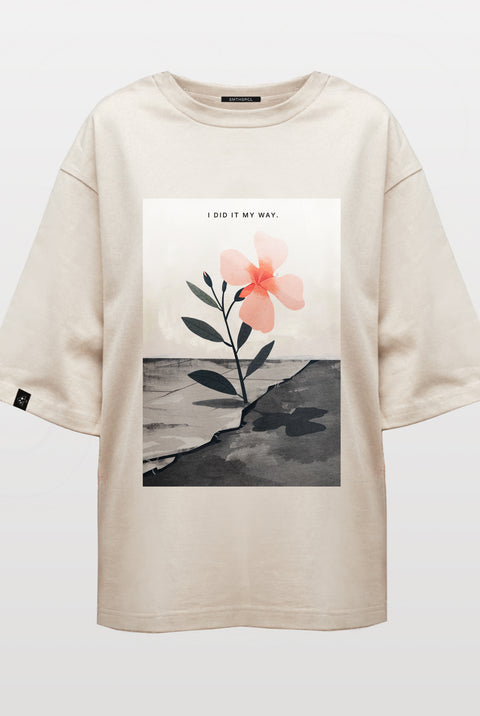 Oversized T-shirt "I did it my way"