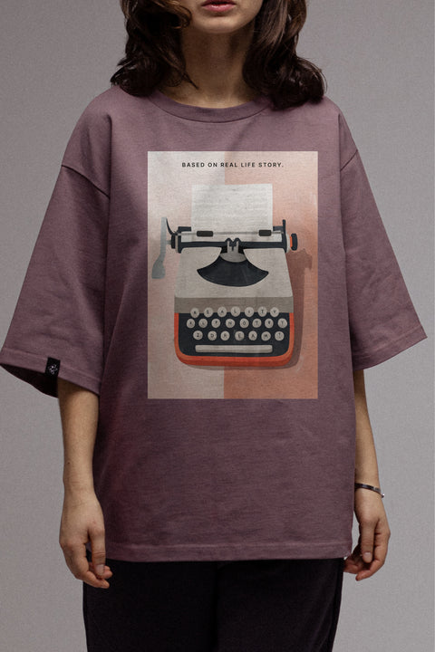 Oversized T-shirt "Based on Real Life Story"