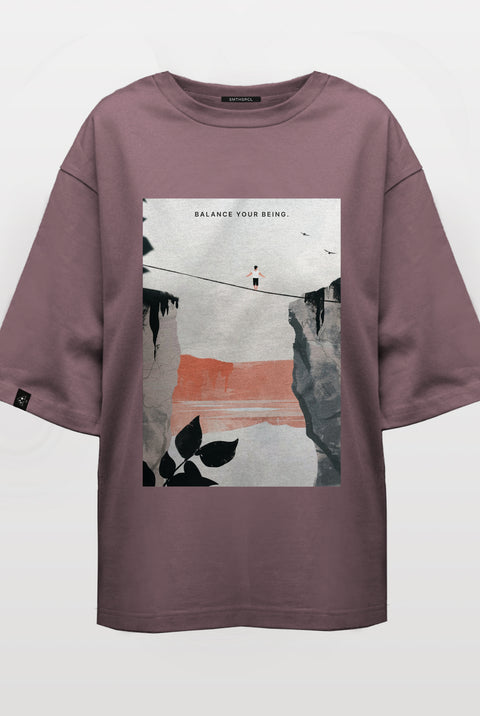 Oversized T-shirt "Balance Your Being"