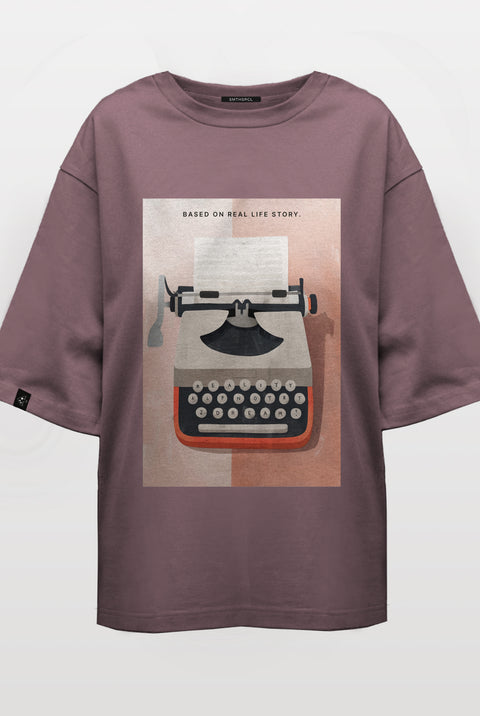 Oversized T-shirt "Based on Real Life Story"