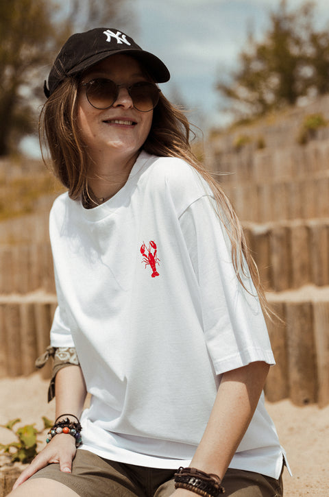 Oversize'owa koszulka "Vacation Mode"