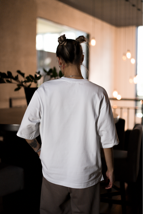 Oversized T-shirt "Move your mountains"
