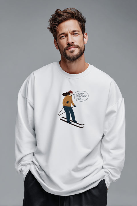 Oversized Unisex Long-Sleeve Shirt "Like a girl"