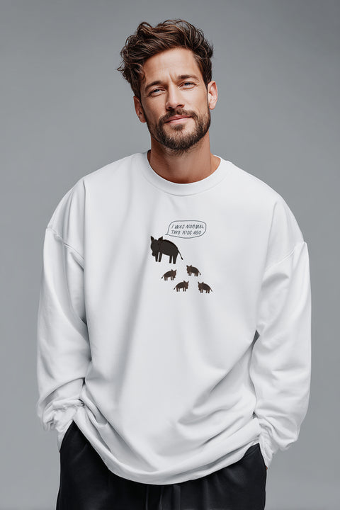 Oversized Unisex Long-Sleeve Shirt "Tired parent"