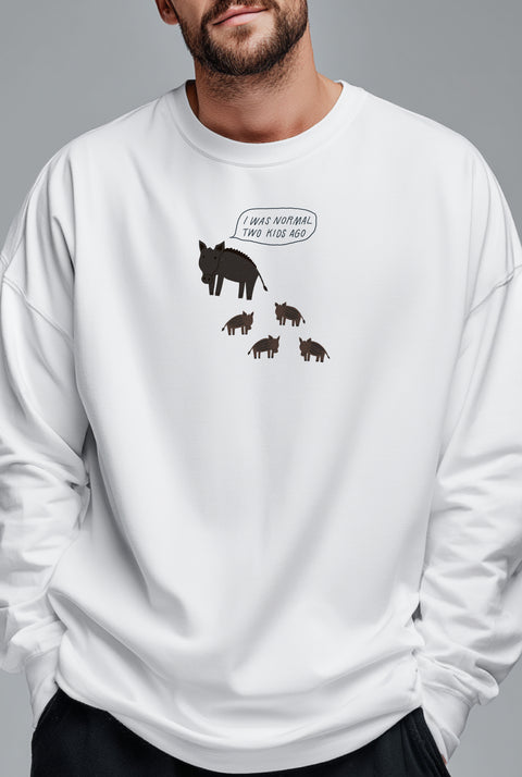 Лонгслив унисекс оверсайз "Tired parent" 